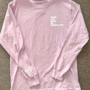 Kids Pink Long Sleeve Shirt